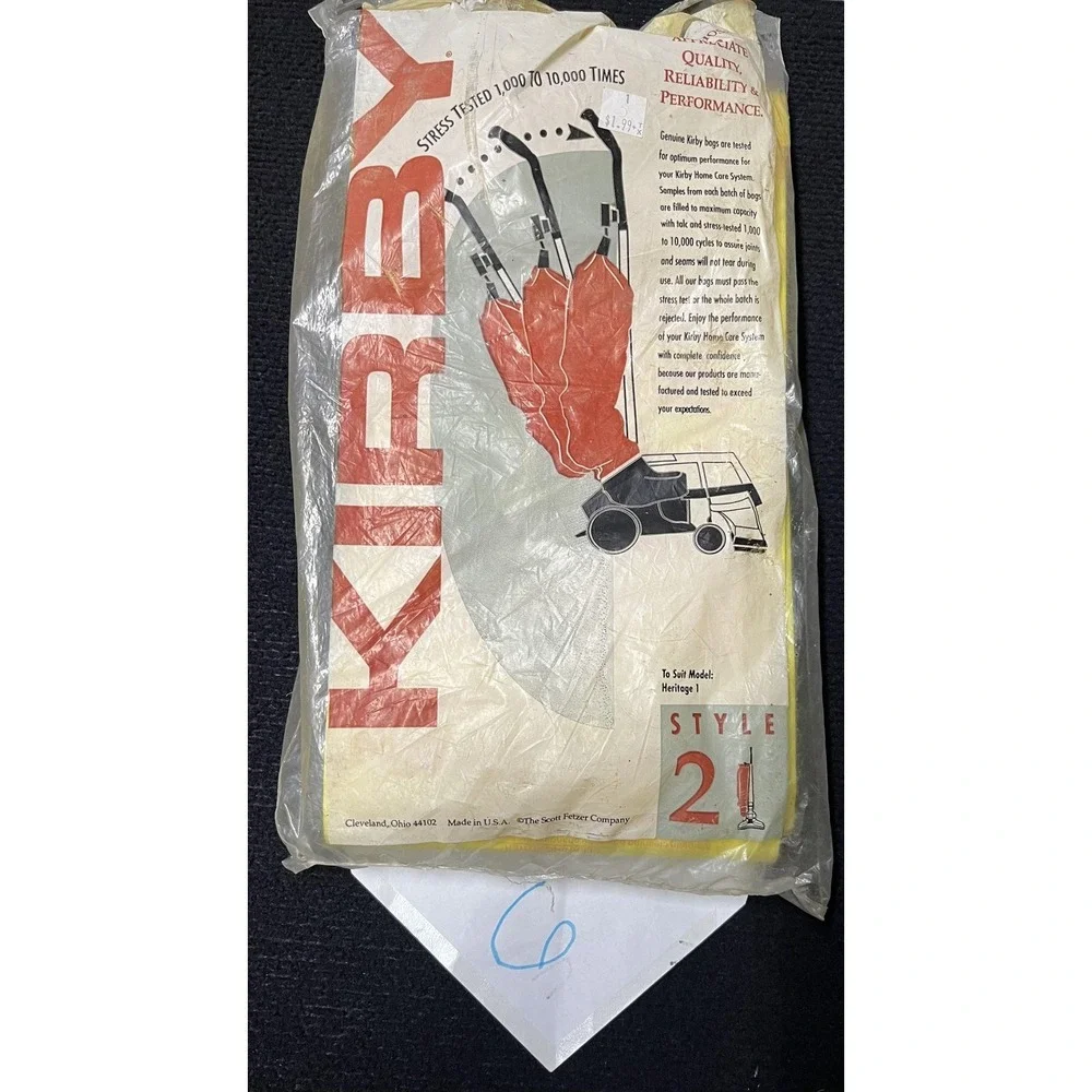 Kirby Vacuum Cleaner Bags Style 2 Heritage Made USA Vintage Original 6‎ pack